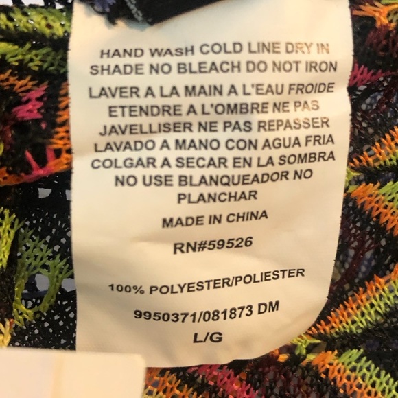 NWT Becca Size Large Side Slit Drawstring Swimsuit Coverup Pants - Picture 5 of 8